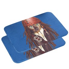 Pinkmango 動物圖案廚房地墊 2入, F