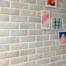 Funny Wall 立體磚紋壁紙, 棉花糖, 10個