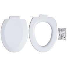 O型馬桶座 XL號, 白色的, 1個