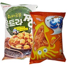 롯데제과 슈퍼곡물 울트라 짱 230g + 오잉 151g, 1세트