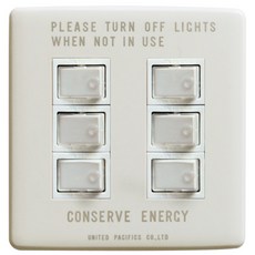 PFS復古開關蓋板 切割 6孔+開關+蓋板, 1套