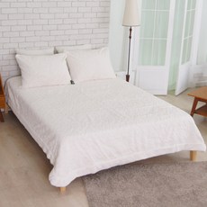 By deco Hyosung M2 Ultra -phine床攤開和毯子, 象牙