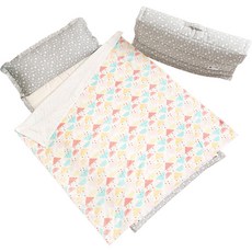 코니아일랜드 에코프리미엄 극세사 어린이집 낮잠이불세트 마이크로화이바솜 + 방수가방 랜덤 발송, 레인