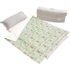 코니아일랜드 에코프리미엄 극세사 어린이집 낮잠이불세트 마이크로화이바솜 + 방수가방 랜덤 발송, 키니아울(블루)