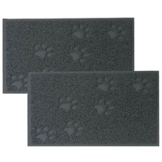 Block Mart 貓咪方形貓砂墊 2入, 灰色, 2個