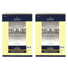 옥스포드 절취 스프링 상철 노트 B5, 블루, 2개입