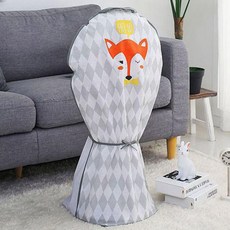 베베데코 프리미엄 부직포 북유럽풍 선풍기 커버, 여우