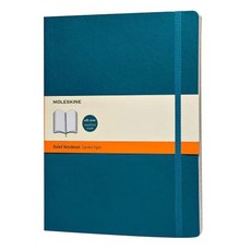몰스킨 클래식 룰드 소프트커버 노트 엑스라지, 언더워터 블루, 1개