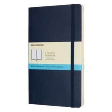 몰스킨 클래식 도티드 소프트커버 노트 라지, 사파이어 블루, 1개