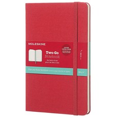 몰스킨 투고 플레인 앤드 룰드 노트 미디엄, 라즈베리 레드, 1개