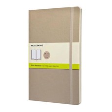 몰스킨 클래식 플레인 소프트커버 노트 라지, 카키 베이지, 1개
