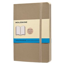 몰스킨 클래식 도티드 소프트커버 노트 포켓, 카키 베이지, 1개