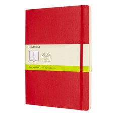 몰스킨 클래식 플레인 소프트커버 노트 엑스라지, 스칼렛 레드, 1개