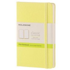 몰스킨 클래식 플레인 하드커버 노트 포켓, 시트론 옐로우, 1개
