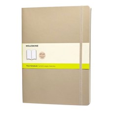 몰스킨 클래식 플레인 소프트커버 노트 엑스라지, 카키 베이지, 1개