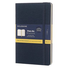 몰스킨 투고 플레인 앤드 룰드 노트 미디엄, 오리엔탈 블루, 1개