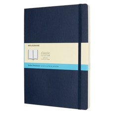몰스킨 클래식 도티드 소프트커버 노트 엑스라지, 사파이어 블루, 1개
