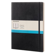 몰스킨 클래식 도티드 소프트커버 노트 엑스라지, 블랙, 1개