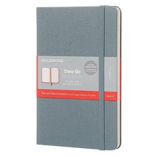 몰스킨 투고 플레인 앤드 룰드 노트 미디엄, 미디엄 블루, 1개