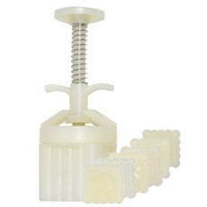 SL月餅壓模 可調高度方形6件組, 混色, 1套