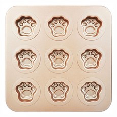 SL熊掌造型迷你9格瑪芬烤盤, 1個