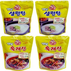 OTTOGI 不倒翁 傳統雪濃湯 500g 2入+傳統辣牛肉湯 500g 2入, 1組