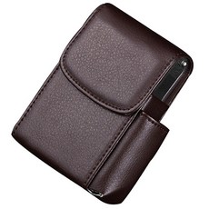 더자카 가죽 휴대 담배케이스, 카키, 1개