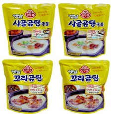 OTTOGI 不倒翁 即食傳統牛尾湯 500g 2入+即食傳統牛骨湯 500ml 2入, 1組