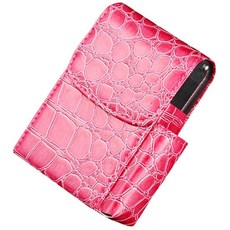 더자카 가죽 휴대 담배케이스, 핫핑크, 1개