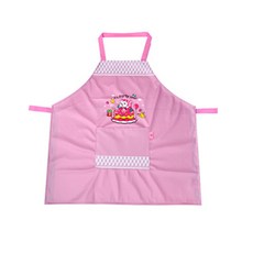ALPHA 孩童印花防水圍裙, 粉色
