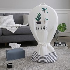 베베데코 패브릭 선풍기커버 지퍼형, 가든데코, 1개