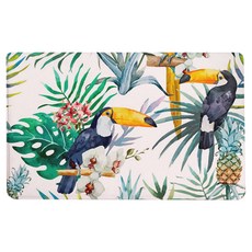 Living Pop 廚房浴室防滑鳥與花水彩地墊, D2