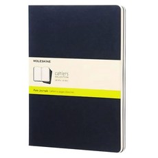 몰스킨 까히에저널 플레인 노트 엑스라지, 인디고 블루, 3개입