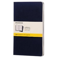 몰스킨 까히에저널 스퀘어드 노트 라지, 인디고 블루, 3개입