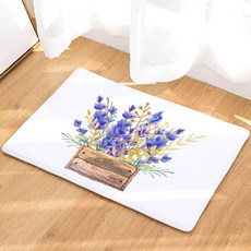 生活流行 廚房浴室防滑花朵插畫地墊 B, 11, 1個