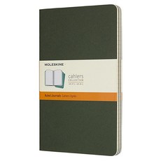 몰스킨 까히에저널 룰드 노트 라지, 미틀 그린, 3개입