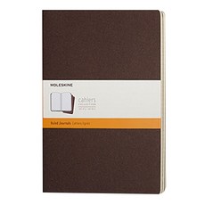 몰스킨 까히에저널 룰드 노트 엑스라지, 커피 브라운, 3개입