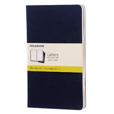 몰스킨 까히에저널 플레인 노트 라지, 인디고 블루, 3개입