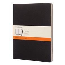 몰스킨 까히에저널 룰드 노트 더블엑스라지, 블랙, 3개입