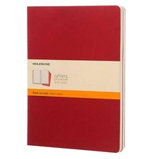 몰스킨 까히에저널 룰드 노트 엑스라지, 크랜베리 레드, 3개입