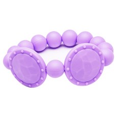 AGAFURA 矽膠串珠手腕固齒器, 紫色, 1個