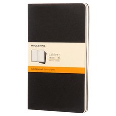 몰스킨 까히에저널 룰드 노트 라지, 블랙, 3개입