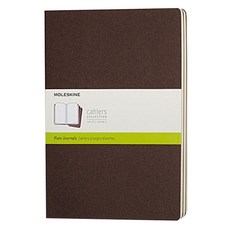 몰스킨 까히에저널 플레인 노트 엑스라지, 커피 브라운, 3개입