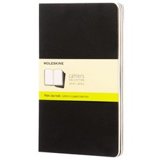 몰스킨 까히에저널 플레인 노트 라지, 블랙, 3개입