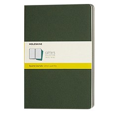 몰스킨 까히에저널 스퀘어드 노트 엑스라지, 미틀 그린, 3개입