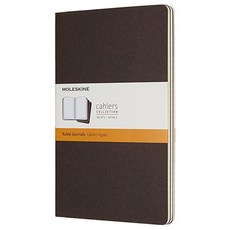 몰스킨 까히에저널 룰드 노트 라지, 커피 브라운, 3개입