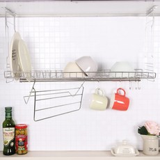 LIVING HAPPY 附加水槽架 + 掛抹布衣架, 單色
