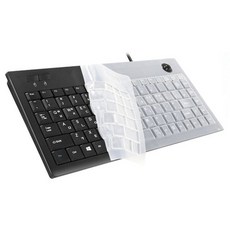 ZIO 有線 軌跡球迷你 有線 無數字鍵鍵盤 + 矽膠鍵盤膜, 混合色, ZIO-TMK300U, 不適用