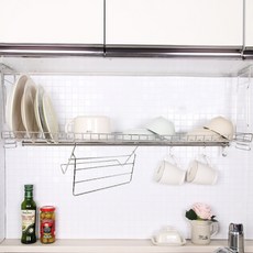 리빙해피 부착식 싱크선반 + 걸이형 행주걸이, 1개