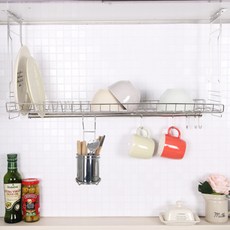 리빙해피 부착식 싱크선반 + 걸이형 수저통, 1개
